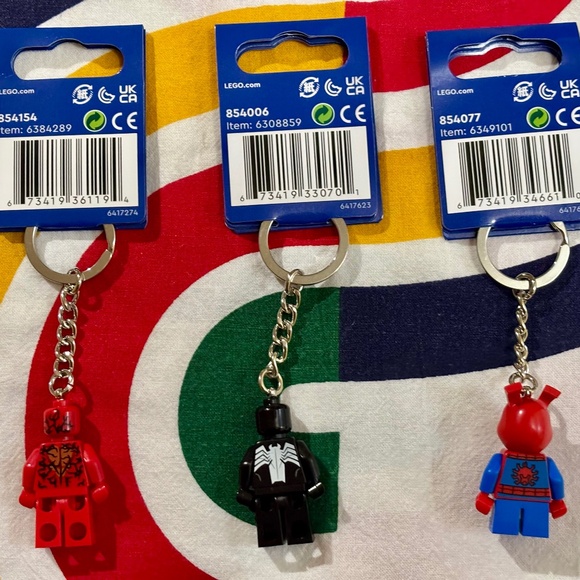 Bundle of THREE SPIDER-Man keychains, unused with TAGS - Picture 2 of 2